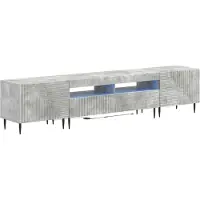 Syfax 3-delige LED TV-kast Betongrijs Bewerkt hout