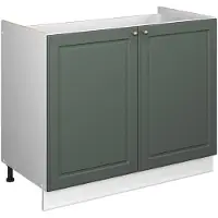 Vicco Wastafelkast Fame-Line Groen-Goud Landhuis/Wit 100 cm zonder werkblad, Model 61590