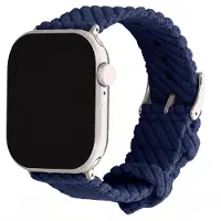 IMoshion Corduroy bandje voor de Apple Watch | 44/45/46/49 mm - Donkerblauw