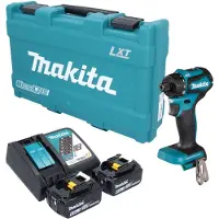 Makita DDF 083 RGK accu-boorschroevendraaier 18 V 40 Nm 1/4" borstelloos + 2x accu 6,0 Ah + oplader + koffer
