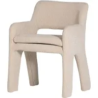 Vtwonen Bigfoot Eetkamerstoel - Chenille - Zand/Beige - 78x57x56 cm