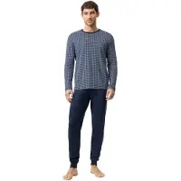 Mey Lang pak Serie Floral Grid Alaskan Blue | Maat L