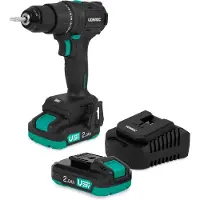 Vonroc PRO Accuboormachine 20V – 40 Nm – Brushless motor - 17 schroefstanden + boorstand - Incl. 2 bits - Incl. 2x 2.0Ah Accu en snellader
