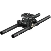 SmallRig 6761 Arca-Type Mount Plate with 15mm Dual Rod Clamp + 30cm rods