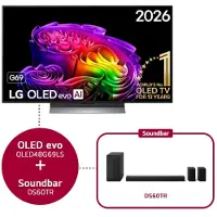 LG 48 inch OLED evo AI G6 4K Smart TV 2026 & DS60TR 5.1-kanaals - OLED48G69LS.DS60TR