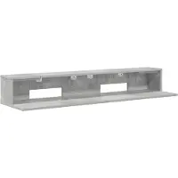 vidaXL Bureau, betonkleur, 152 x 36 x 19,5 cm, houtvezelplaat