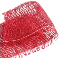 vidaXL Jute rol, 10 x 500 cm, rood