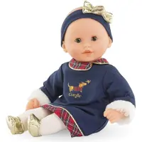 Corolle babypop Calin Margaux Holidays zachte pop 30cm blauw vanillegeur.