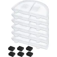 Sonstiges Katzenbrunnen Filter 6: 6 koolstoffilters en 6 schuimfilters voor Homerunpet WF20, CF20, BF10