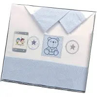 Gamberritos laken set blauw beertje 3 delig klein