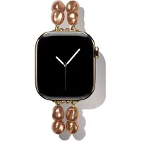 IDEAL OF SWEDEN Beaded Watch Band voor de Apple Watch | 38/40/41/42 mm - Salted Caramel Pearl
