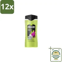 Axe – Douchegel – Epic Fresh Fresh Boost 3-in-1 – 400 ml - Voordeelverpakking - 12 stuks - Lichaam - Gezicht