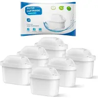 Sonstiges Vervangingsfilters voor Brita Marella waterkan, compatibel met Maxtra+ Pro, 6 stuks