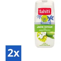 Tahiti 2 x – Douchegel – Exotische Tuin Jasmijn & Limoen - 315 ml - Douchegel - Jasmijn - Limoen - Exotisch - Geur