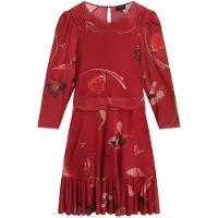 Ted Baker Mini-jurk Met Mesh En Geplooide Schouders, In Rood, In Skaterstijl