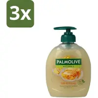 Palmolive 3 x – Handzeep – Melk & Honing – 300 ml - Handzeep - Melk En Honing - Voedende Handzeep - Natuurlijke Handzeep - Crème Handzeep