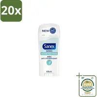 Sanex 20 x – Deodorant Stick – Dermo Active Freshness – 65 ml - Grootverpakking - Deodorantstick - Frisheid - Huidbescherming - Zachte Textuur - Langdurige Frisheid