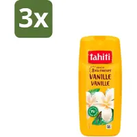 Tahiti 3 x – Douchegel – Vanille - 315 ml - Douchegel Vanille - Warme Geur - Huid Verzorgen - Schuim Douchegel - Sheabutter