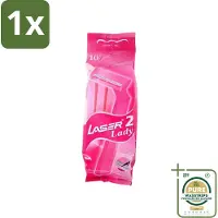 Benson 1 x - Laser Twin Women - Wegwerpscheermesjes - Voor Vrouwen - 10 Mesjes- Scheermesje Vrouw - Wegwerpscheermesje - Tweevoudige Scheermesjes - Vrouwelijke Scheermesjes - Hygiënische Scheermesjes