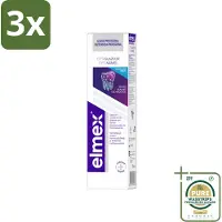 Elmex 3 x Tandpasta Glazuur Professional Opti-Glazuur 75 ml - Grootverpakking - Tandpasta - Glazuurbescherming - Tanderosie - Glazuurverlies - Tandenbescherming