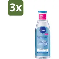 Nivea 3 x – Micellair Reinigingswater – Refreshing – 200 ml - Micellair Reinigingswater - Gezichtsreiniger - Huid Reinigen - Make-up Verwijderen - Fris Resultaat