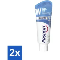 Prodent 2 x – Tandpasta – Wit + Fris – Complete Bescherming – 75 ml - Tandpasta - Glazuur Bescherming - Vlekverwijdering - Wittere Tanden - Mondverzorging