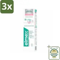 Elmex 3 x Tandpasta Sensitive Professional Gum Care 75 ml - Grootverpakking - Gevoelige Tanden - Tandpasta - Gevoeligheid - Tandarts Aanbevolen - PRO-ARGIN Technologie