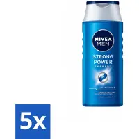Nivea 5 x MEN – Shampoo – Strong Power – 250 ml - Voordeelverpakking - 5 stuks