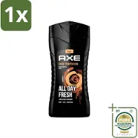 Axe 1 x - 3-in-1 Douchegel - Dark Temptation - Dark Chocolate - 250 ml- Douchegel - 3-in-1 - Lichaam - Gezicht - Haar