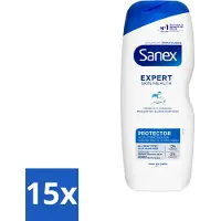 Sanex 15 x – Douchegel – Expert Skin Health Protector – 600 ml - Kabel - Kabels - Kabelsysteem - Kabelsysteem