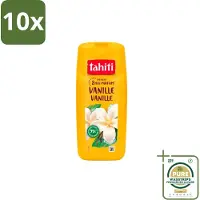 Tahiti 10 x – Douchegel – Vanille - 315 ml - Grootverpakking - Douchegel Vanille - Warme Geur - Huid Verzorgen - Schuim Douchegel - Sheabutter