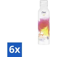 Dove 6 x – Douche- & Scheerschuim – Bath Therapy Glow – 200 ml - Douche En Scheerschuim - Huidverzorging - Stralende Huid - Niacinamide - Huidbarrière