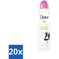 Dove 20 x – Deodorant Spray – Invisible Care – 150 ml - Anti-transpirant Spray - Zweetvermindering - Geurvermindering - Onzichtbare Strepen - Huidverzorging