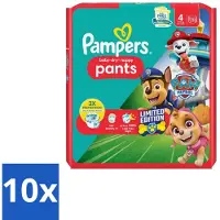 Pampers 10 x – Luierbroekjes – Baby Dry Pants Paw Patrol Maat 4 – 25 Luiers - Baby Luier - Luierbroek - Droge Luier - Luier Voor Baby - Luier Met Paw Patrol