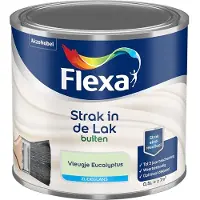 Flexa - Strak In De Lak Buitenlak Zijdeglans - Vleugje Eucalyptus - Mengverf - 500 Ml