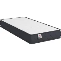 HOMCOM Matras - Gebreide stof (100% polyester), traagschuim - 190 x 90 x 20 cm - Wit en grijs