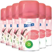 At Home 6x Automatische Spray Navulling Vanille en Magnolia 250 ml