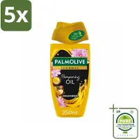 Palmolive 5 x Douchegel Thermal Pampering Oil 250 ml - Grootverpakking - Douchegel - Macadamia-olie - Herstel - Hydrateren - Verzorging