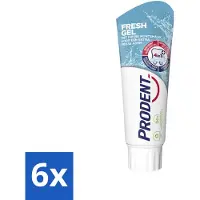 Prodent 6 x – Tandpasta – Fresh Gel – 75 ml - Frisse Mond - Anti-cariës - Tandplak - Tanderosie - Glazuur Bescherming