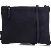 Fred de la bretoniere Dames Handtassen Bregje Crossbody Nubuk Leather - Donkerblauw - Maat ONESIZE