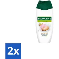 Palmolive 2 x Douchecrème Naturals Amandelmelk 250 ml - Douchegel Amandel - Zachte Reiniging - Gevoede Huid - Amandelmelk - Milde Douchegel