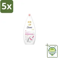 Dove 5 x – Badcrème – Soothing Almond Oil & Hibiscus – 720 ml - Grootverpakking - Douchegel - Huidverzorging - Kalmerend - Schuim - Amandelolie