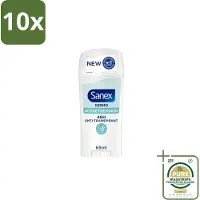 Sanex 10 x – Deodorant Stick – Dermo Active Freshness – 65 ml - Grootverpakking - Deodorantstick - Frisheid - Huidbescherming - Zachte Textuur - Langdurige Frisheid