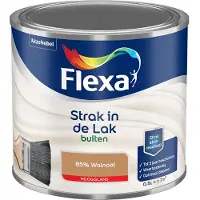 Flexa - Strak In De Lak Buitenlak Hoogglans - 85% Walnoot - Mengverf - 500 Ml