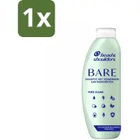 Head & shoulders 1 x - Anti-Roos Shampoo - Bare - Pure Clean - 400 ml - Anti-roos Shampoo - Vette Hoofdhuid - Schone Hoofdhuid - Roosvrije Haar - Milde Shampoo