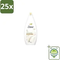 Dove 25 x – Badcrème – Soft – 720 ml - Grootverpakking - Douchegel - Zachte Reiniging - Zijdezachte Huid - Glycerine - Schuim