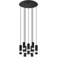 Eglo 39708 Bernabeta Hanglamp Staal Zwart - 10 x GU10 4,6W