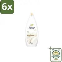 Dove – Badcrème – Soft – 720 ml - Voordeelverpakking - 6 stuks - Zijdezachte huid - Glycerine