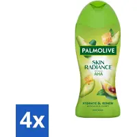 Palmolive 4 x – Douchegel – Skin Radiance Avocado Honey – 250 ml - Douchegel - Exfoliatie - Huidverzorging - Stralende Huid - Avocado