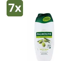 Palmolive 7 x - Naturals - Douchecréme - Olijf & Melk - Natuurlijke ingrediënten - 250 ml - Douchecrème - Olijf En Melk - Natuurlijke Ingrediënten - Hydratatie - Huid Verzorging
